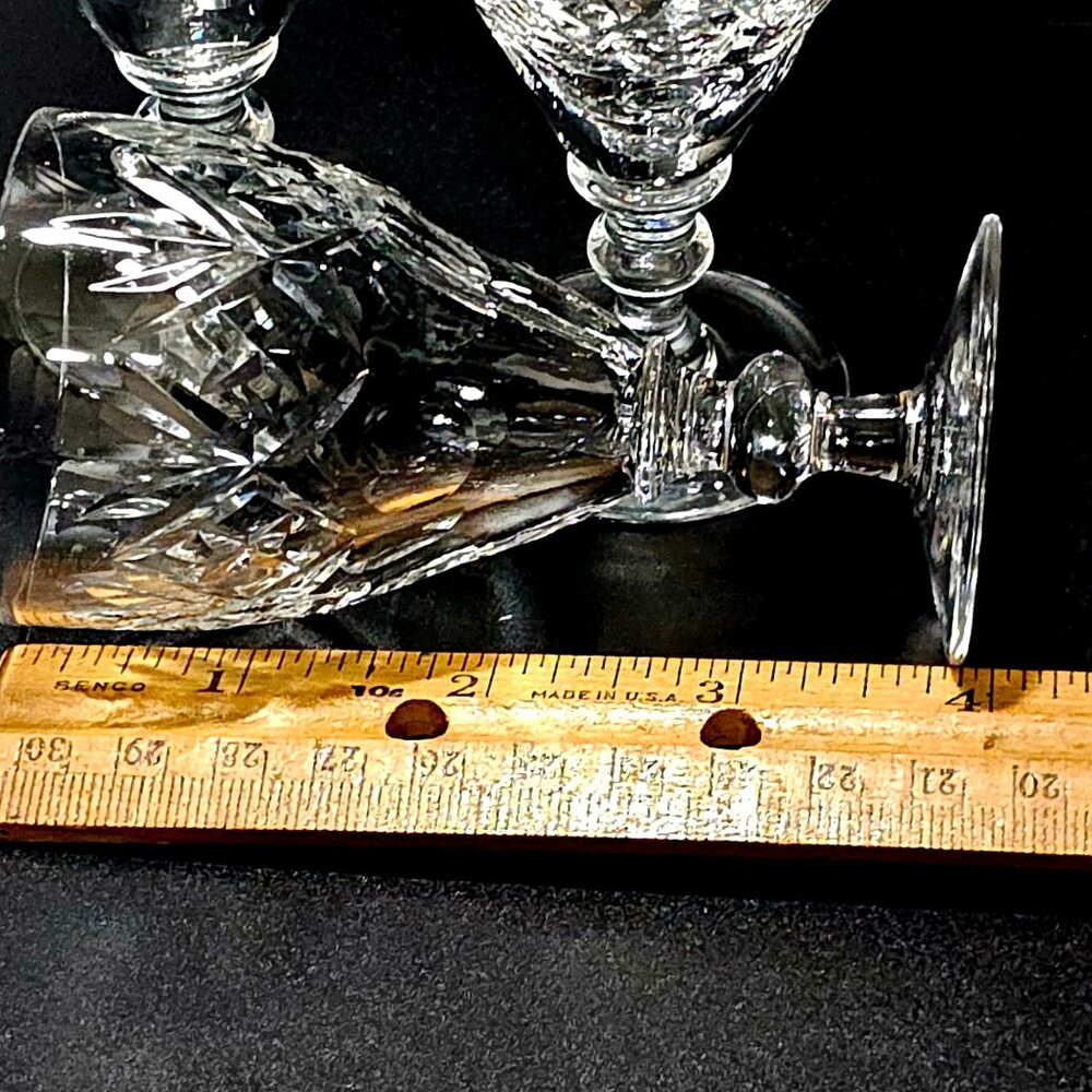 3 Webb Corbett Georgian Cordial Cocktail Glasses 4" England cut crystal 1960s - Picture 3 of 7